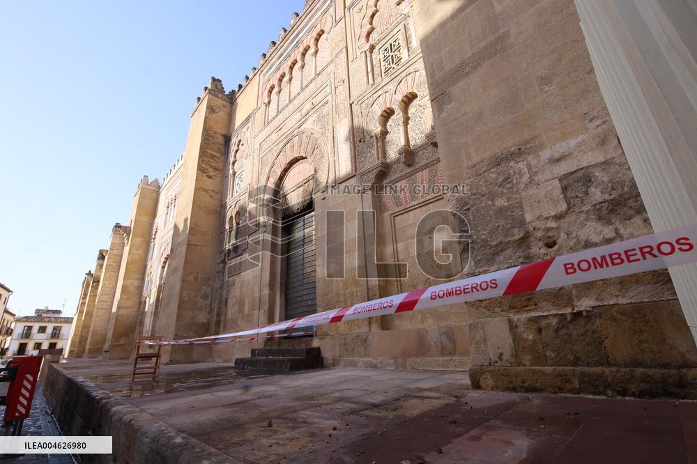 Fire In The Mosque Of Cordoba Completely Extinguished - Spain
