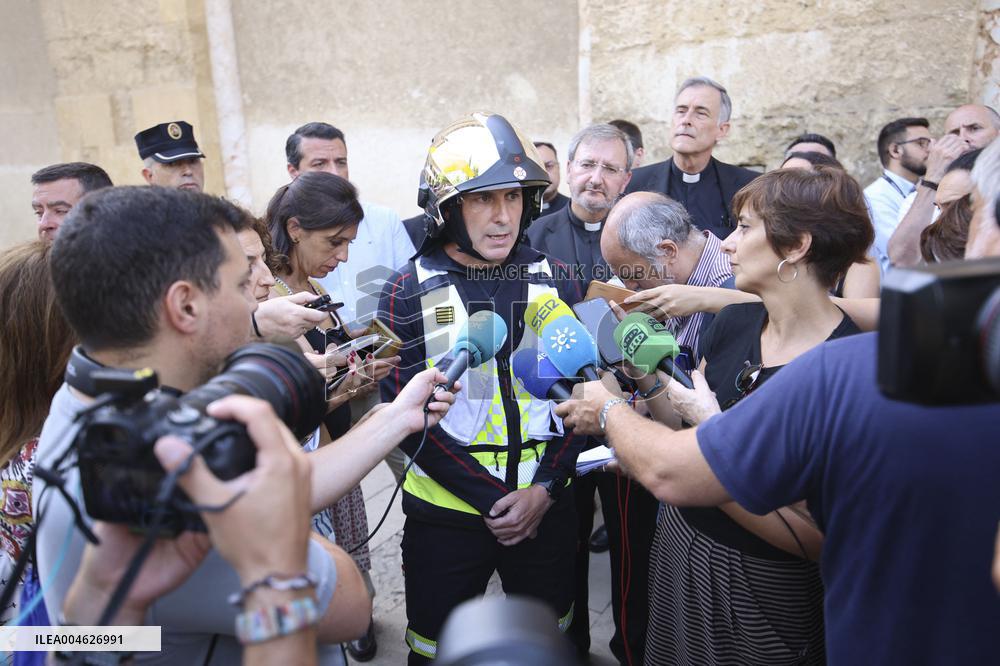Fire In The Mosque Of Cordoba Completely Extinguished - Spain