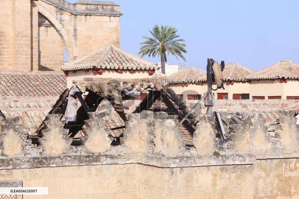 Fire In The Mosque Of Cordoba Completely Extinguished - Spain