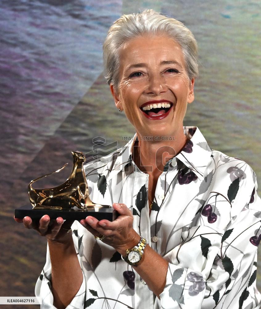 Locarno Film Festival - Emma Thompson Receives Lifetime Achievement Award