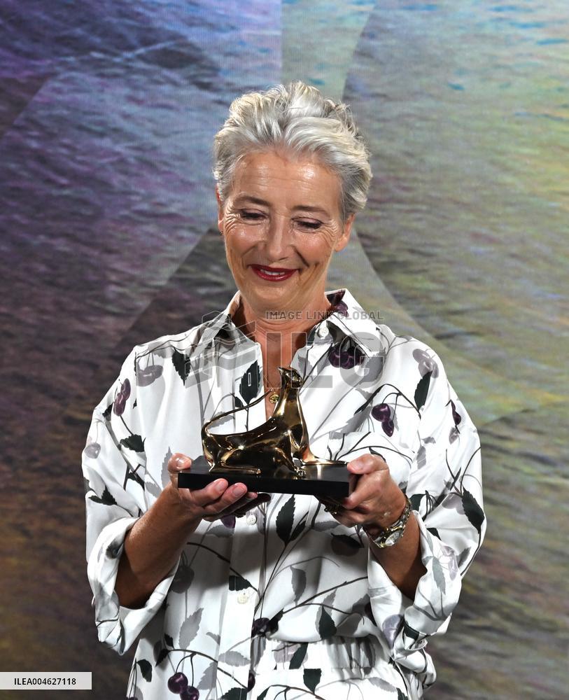 Locarno Film Festival - Emma Thompson Receives Lifetime Achievement Award