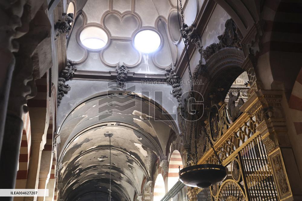 Fire In The Mosque Of Cordoba Completely Extinguished - Spain
