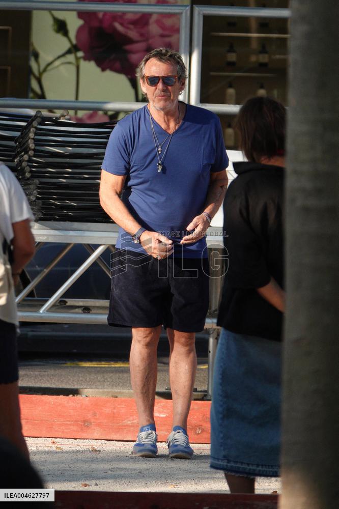 Jean-Luc Reichmann Playing Petanque - Saint Tropez