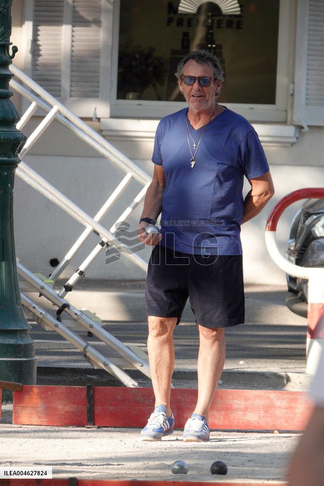 Jean-Luc Reichmann Playing Petanque - Saint Tropez