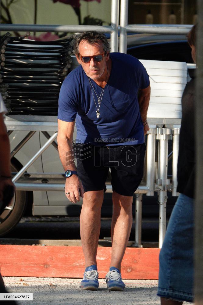 Jean-Luc Reichmann Playing Petanque - Saint Tropez