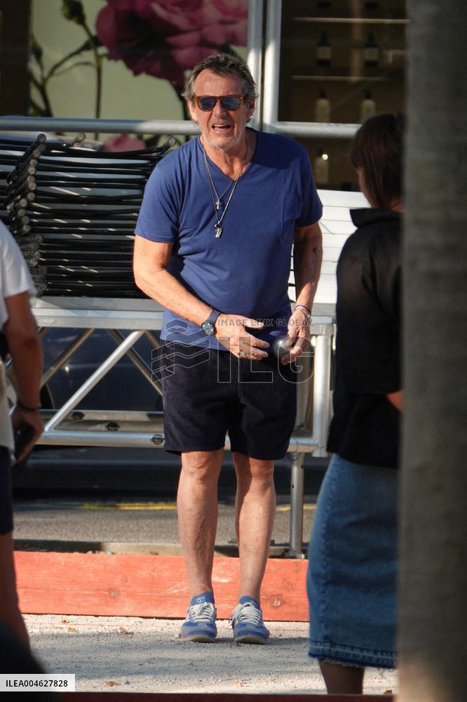 Jean-Luc Reichmann Playing Petanque - Saint Tropez
