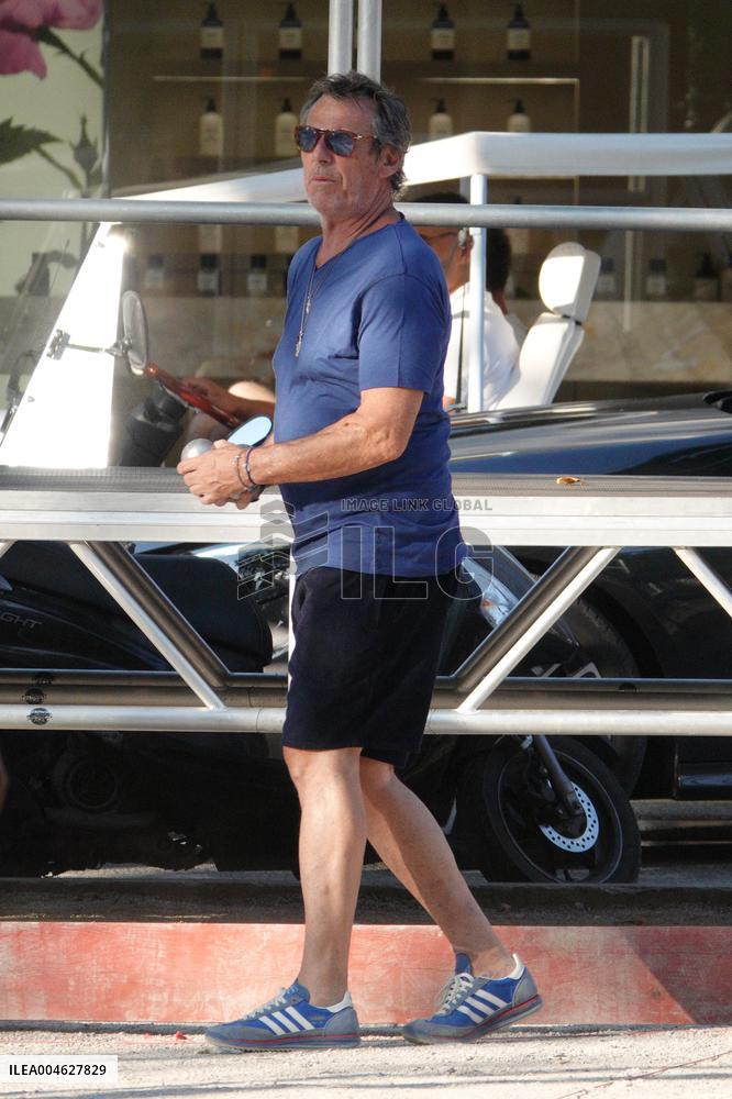 Jean-Luc Reichmann Playing Petanque - Saint Tropez