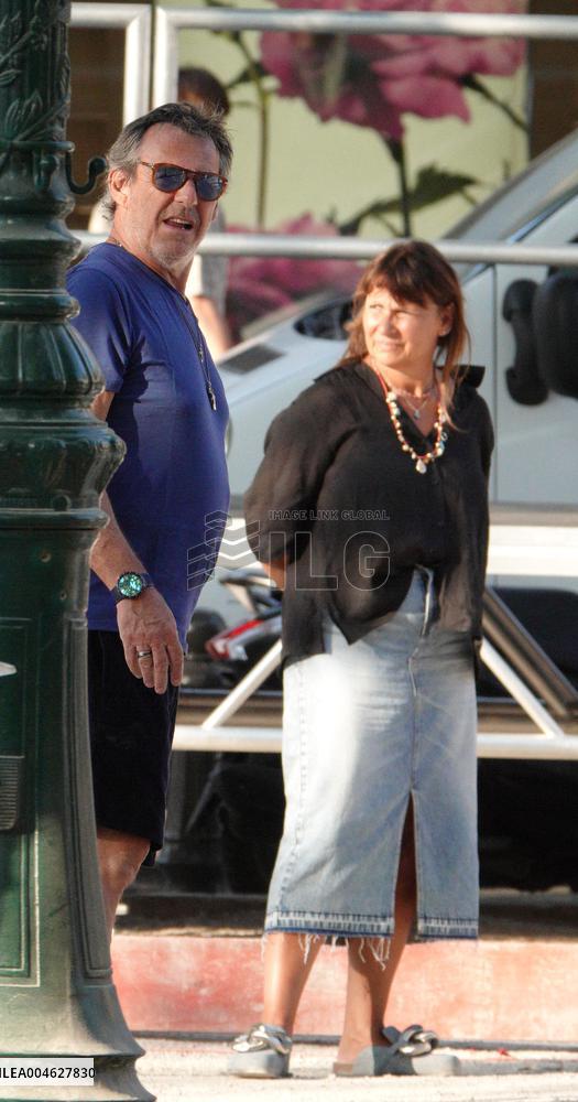 Jean-Luc Reichmann Playing Petanque - Saint Tropez