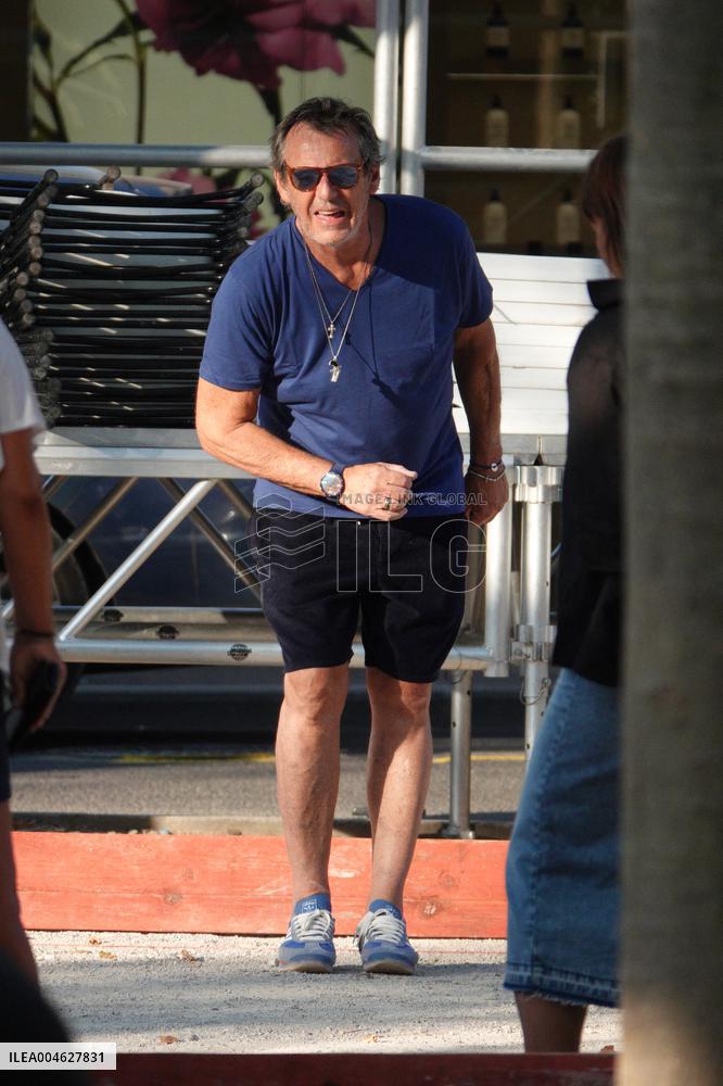 Jean-Luc Reichmann Playing Petanque - Saint Tropez