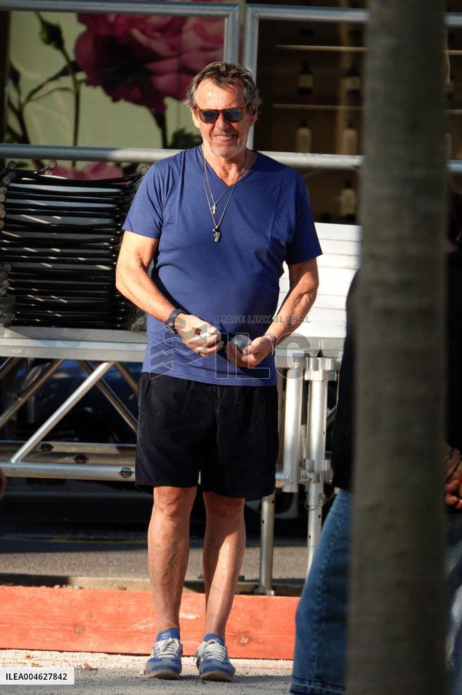 Jean-Luc Reichmann Playing Petanque - Saint Tropez