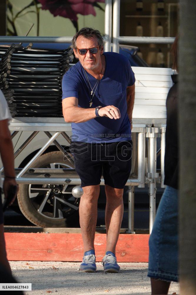 Jean-Luc Reichmann Playing Petanque - Saint Tropez