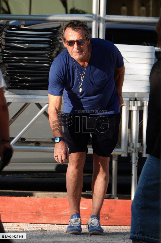 Jean-Luc Reichmann Playing Petanque - Saint Tropez