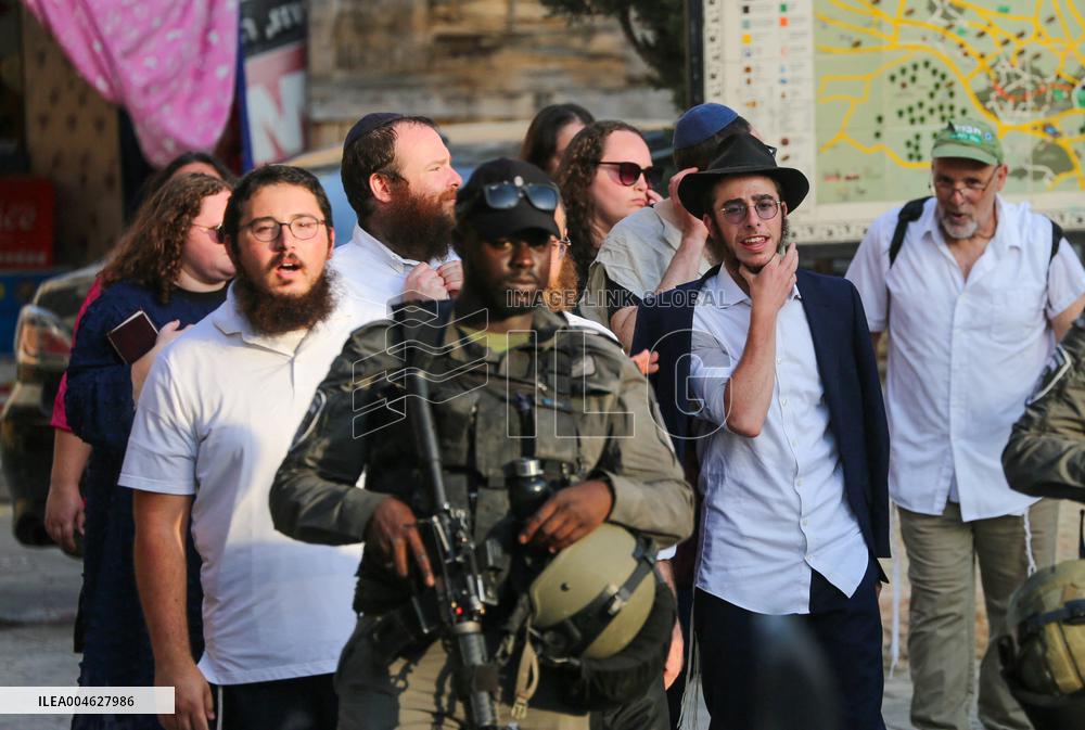 Israeli Settlers in Hebron Old City - West Bank