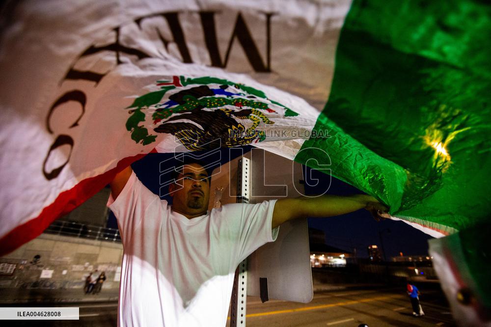 Tensions Rise at Anti ICE Protest - LA