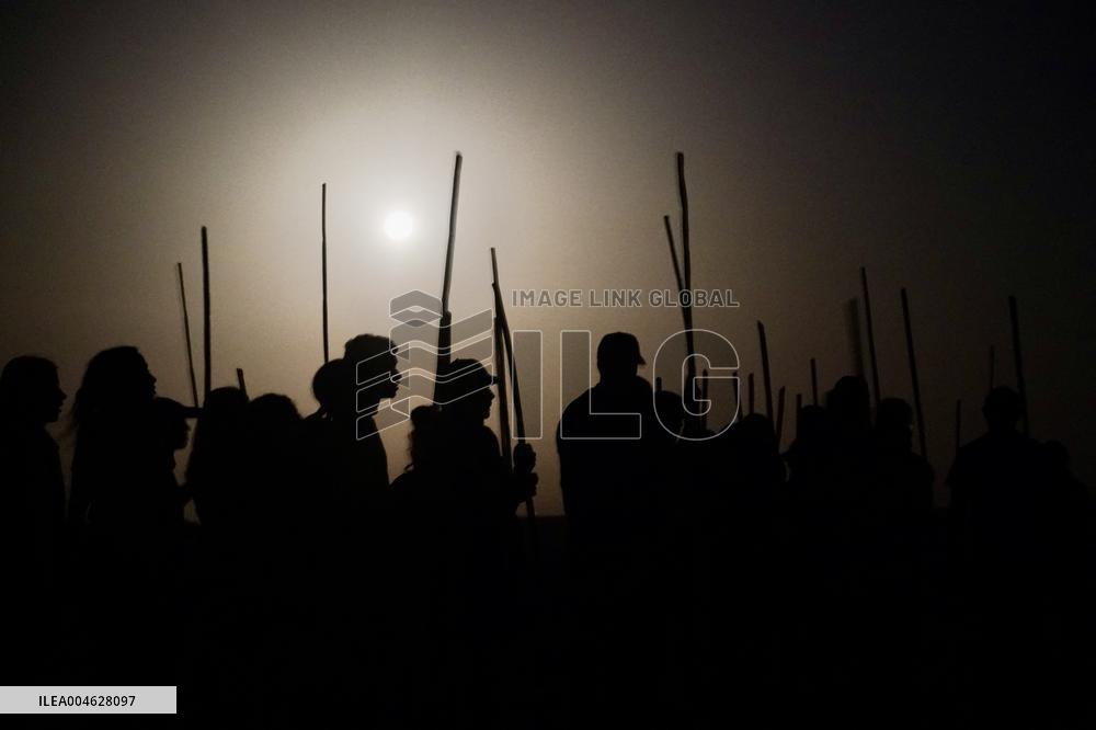 Banding Of 600 Flamingo Chicks - Spain