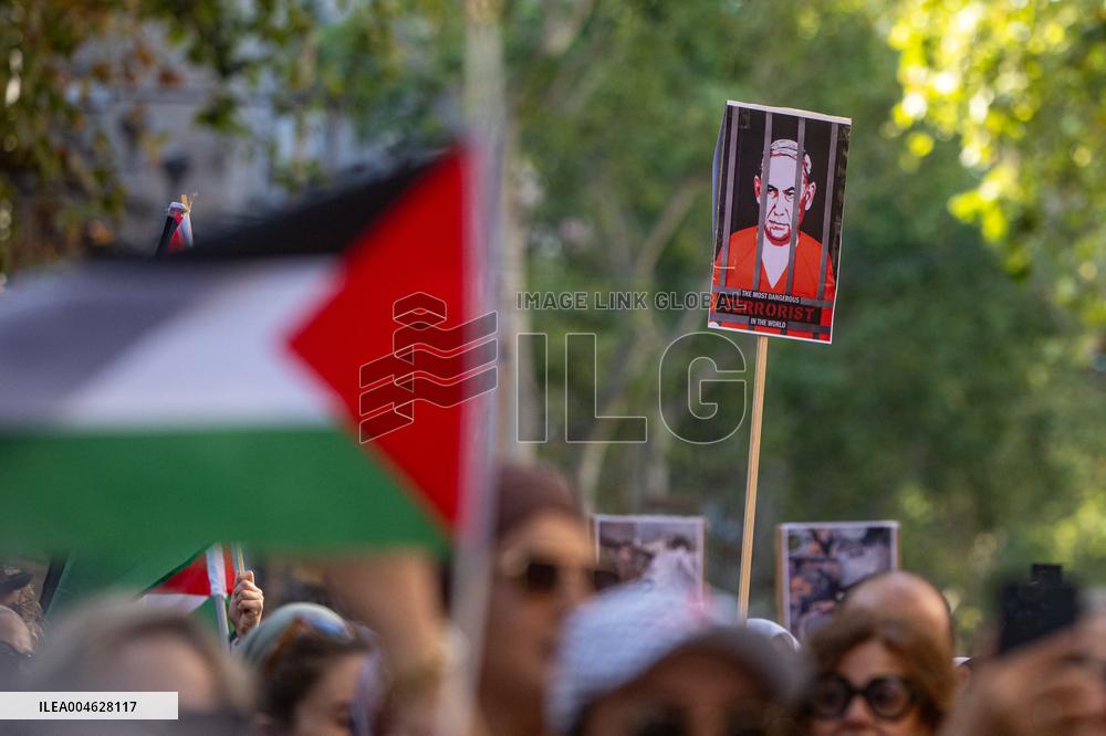 Moviment Global a Gaza Protest - Barcelona