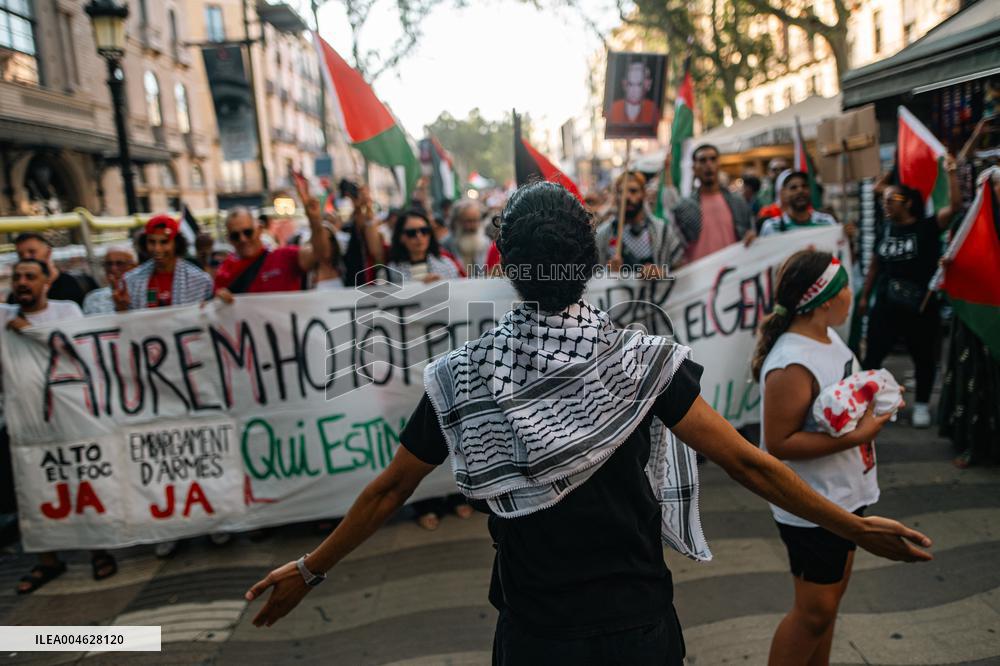 Moviment Global a Gaza Protest - Barcelona