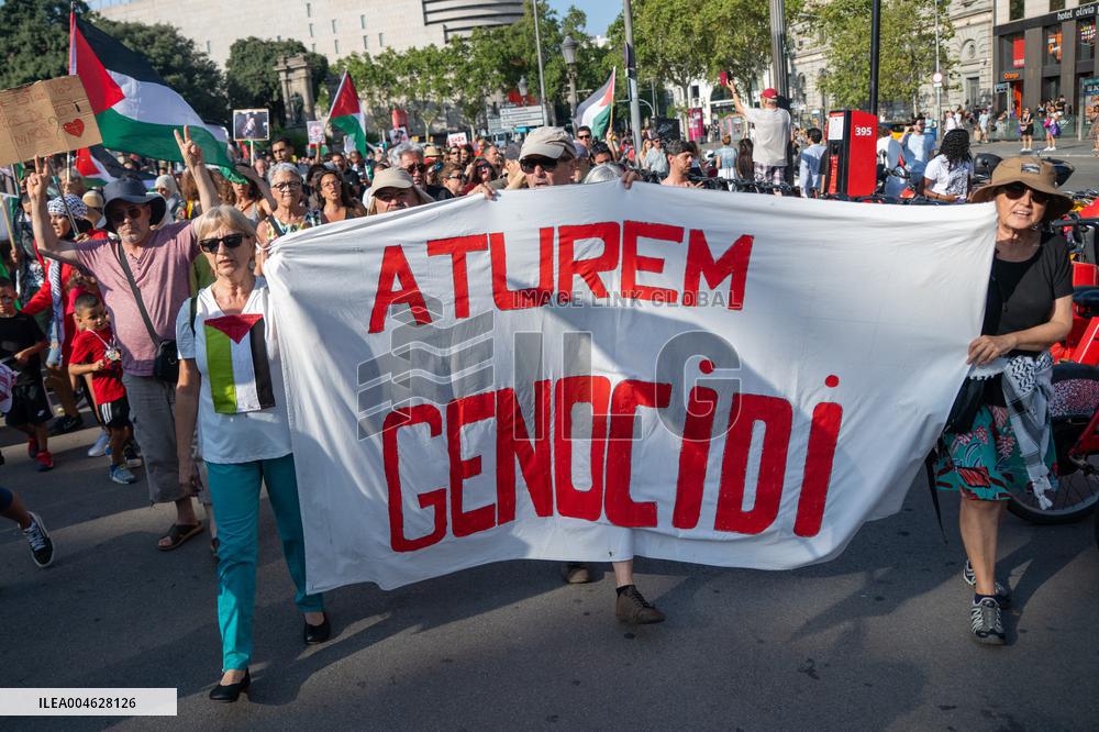 Moviment Global a Gaza Protest - Barcelona