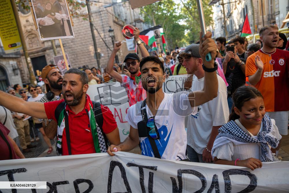 Moviment Global a Gaza Protest - Barcelona