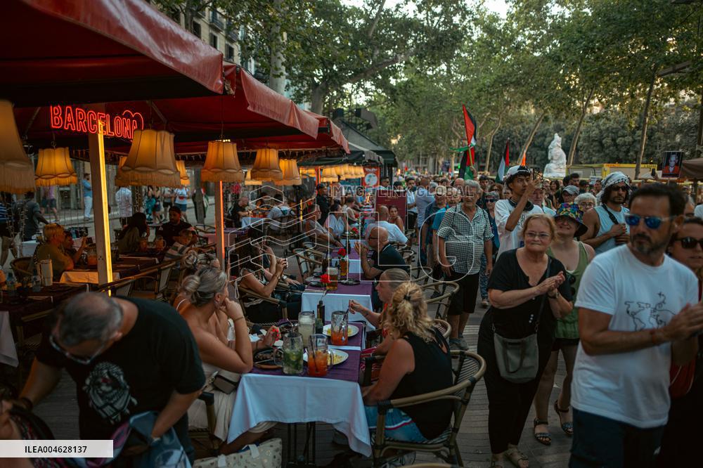 Moviment Global a Gaza Protest - Barcelona