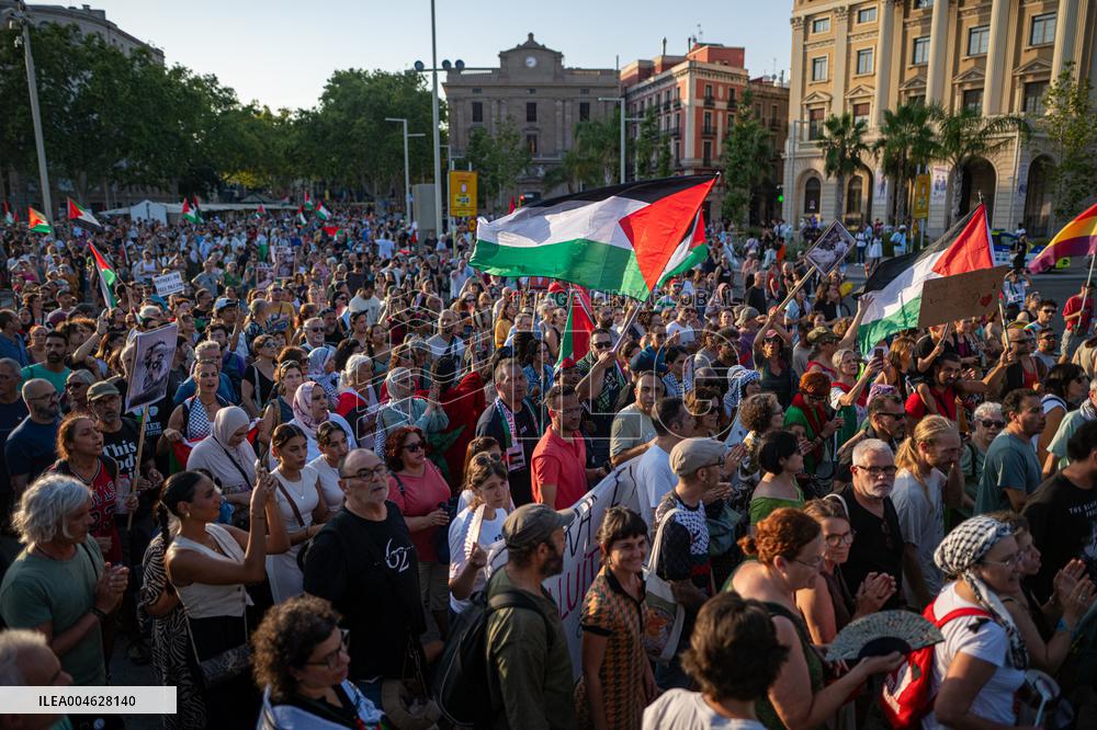 Moviment Global a Gaza Protest - Barcelona