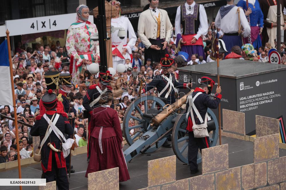 Cannon Shot Of San Sebastian Festivities - Spain