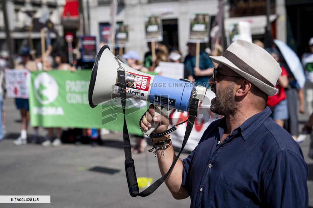 Animal Cruelty Protest After 32 Dogs Found Dead From Starvation - Madrid