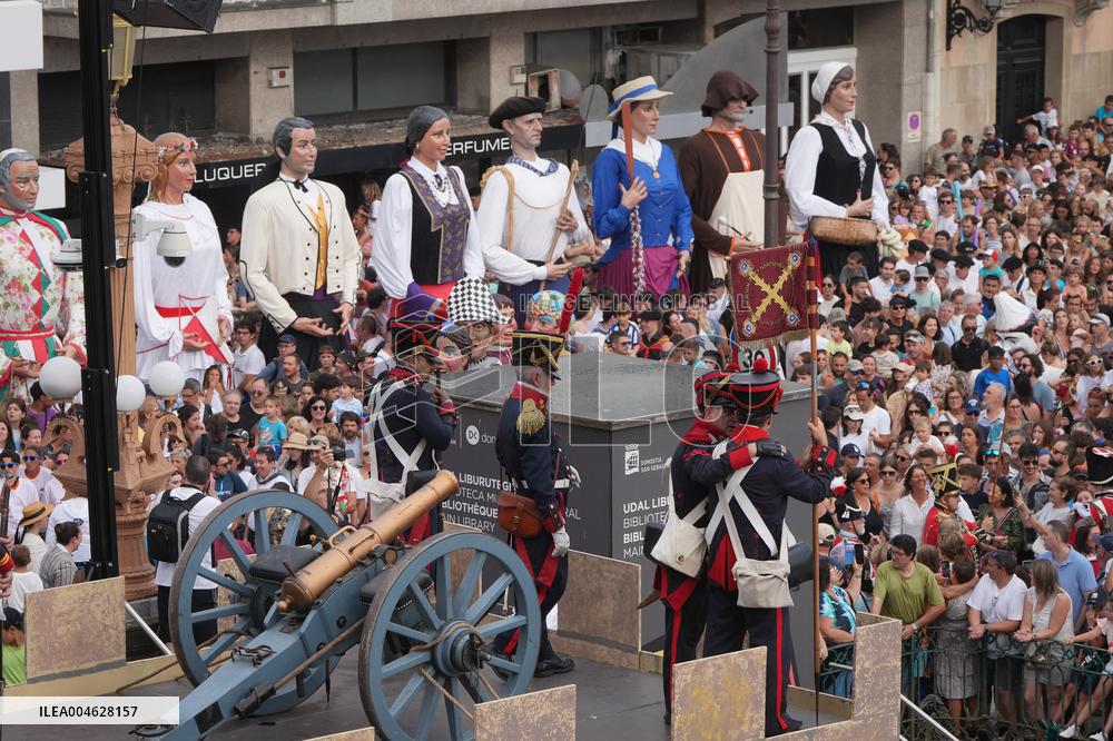 Cannon Shot Of San Sebastian Festivities - Spain