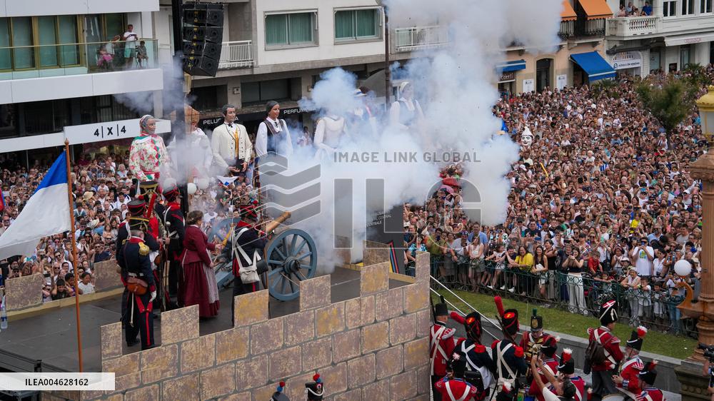 Cannon Shot Of San Sebastian Festivities - Spain
