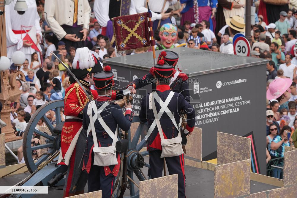 Cannon Shot Of San Sebastian Festivities - Spain