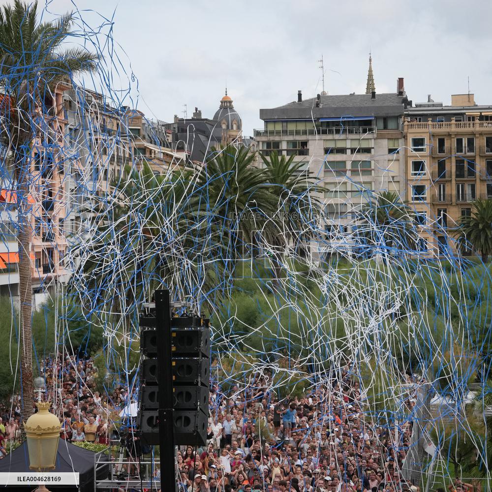 Cannon Shot Of San Sebastian Festivities - Spain