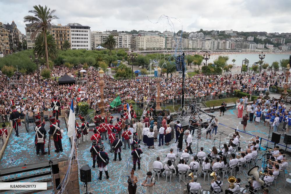 Cannon Shot Of San Sebastian Festivities - Spain