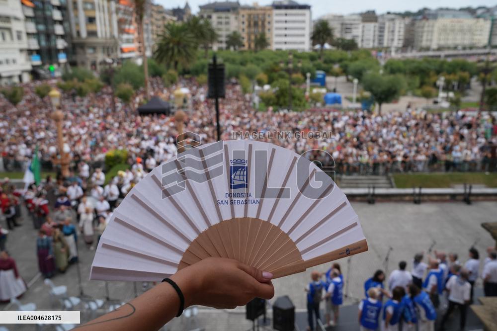 Cannon Shot Of San Sebastian Festivities - Spain