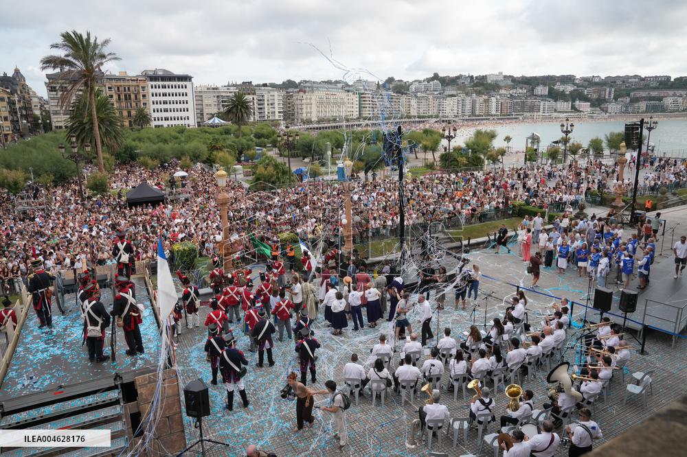 Cannon Shot Of San Sebastian Festivities - Spain