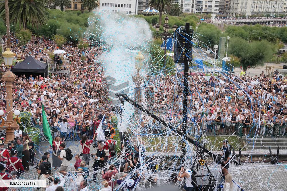 Cannon Shot Of San Sebastian Festivities - Spain