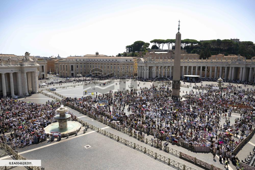 Pope Leo XIV Delivers Angelus Prayer - Vatican