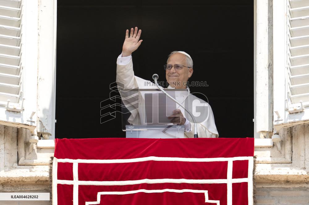 Pope Leo XIV Delivers Angelus Prayer - Vatican