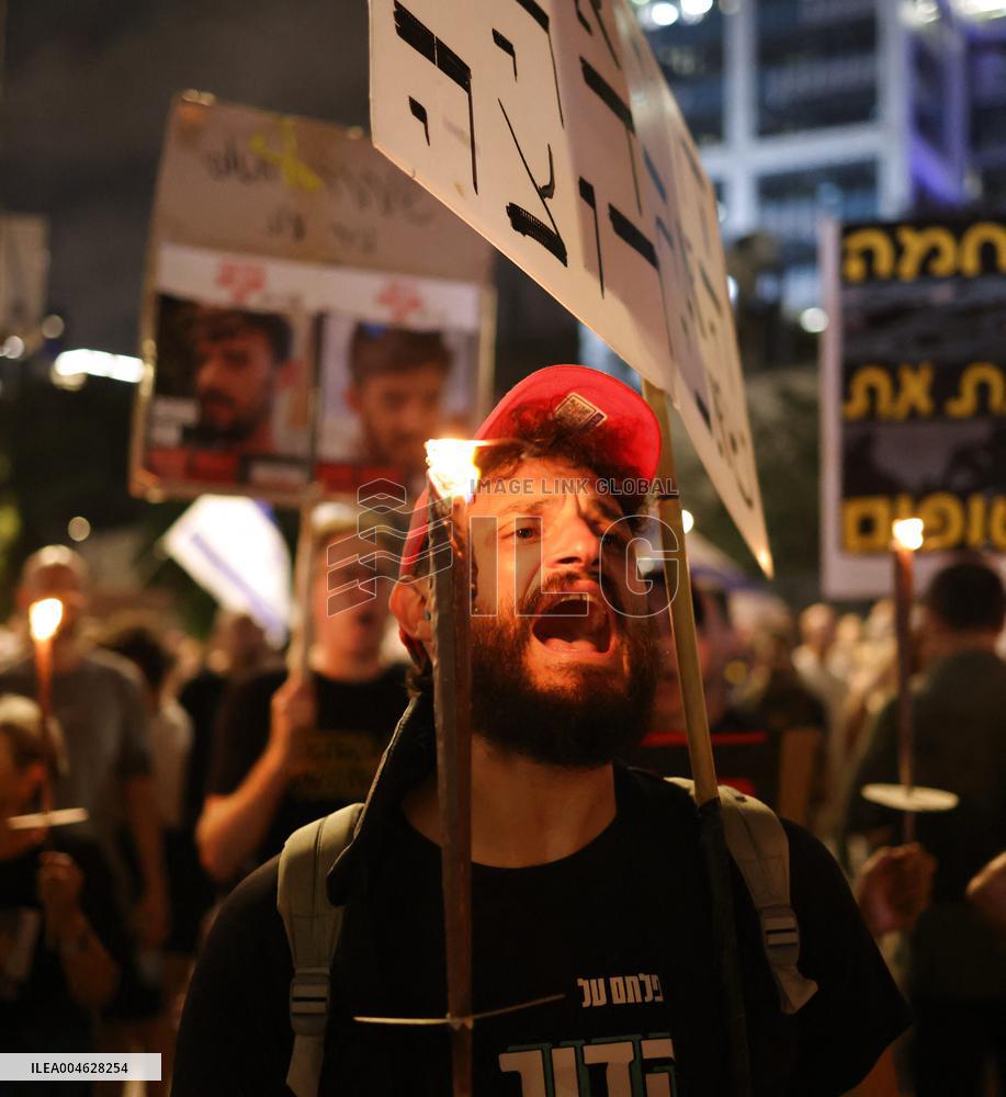 Gaza City Takeover-Protest - Tel Aviv