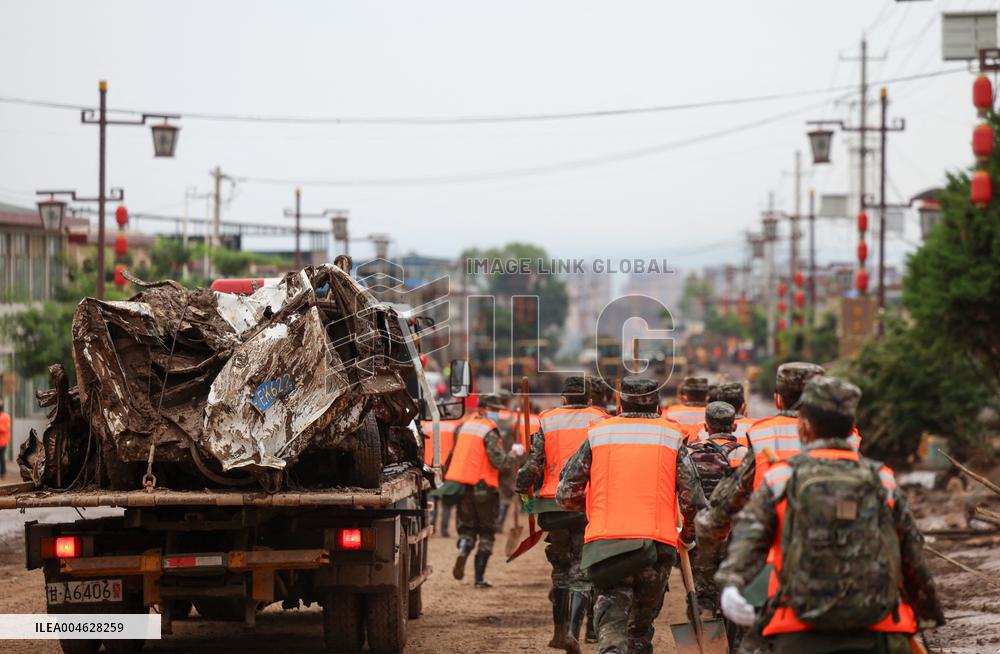 Yuzhong Mountain Torrents Rescue Efforts - China