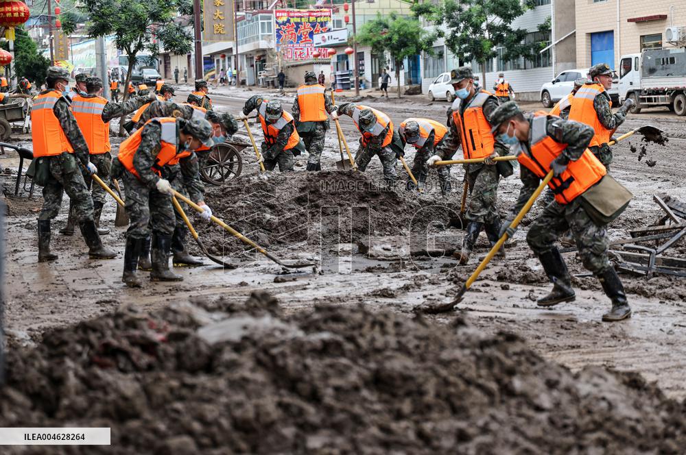 Yuzhong Mountain Torrents Rescue Efforts - China