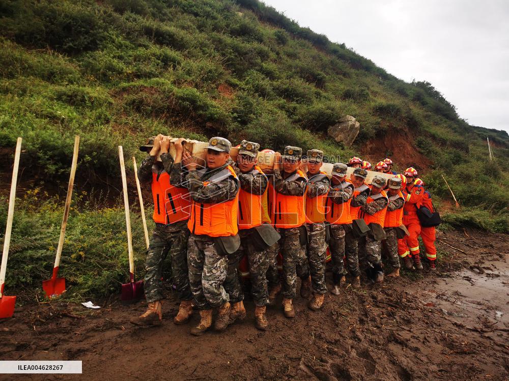 Yuzhong Mountain Torrents Rescue Efforts - China