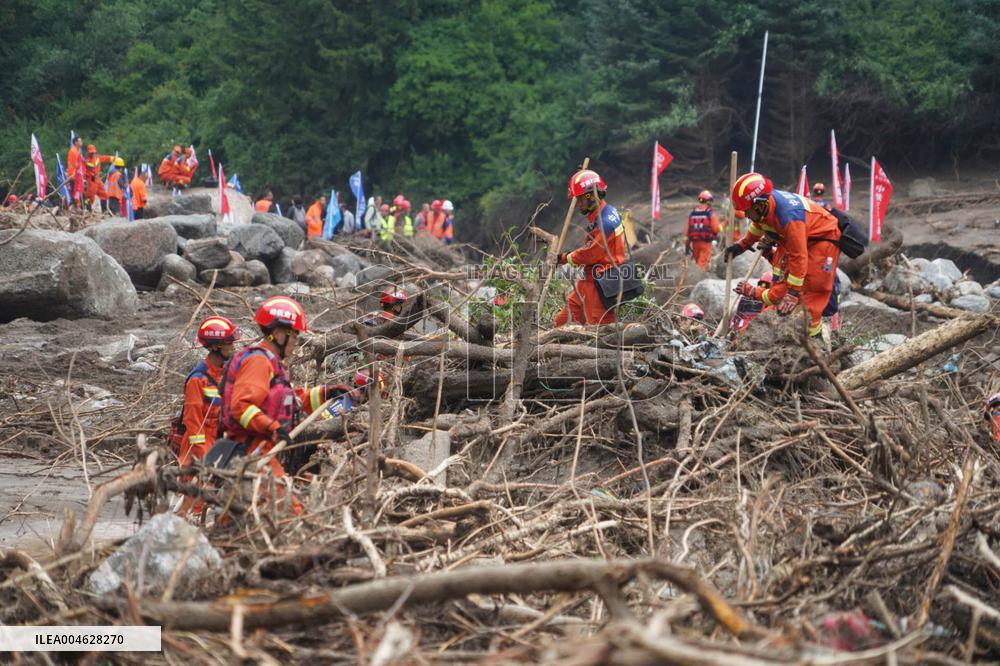 Yuzhong Mountain Torrents Rescue Efforts - China