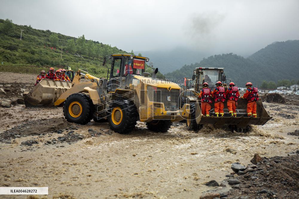 Yuzhong Mountain Torrents Rescue Efforts - China