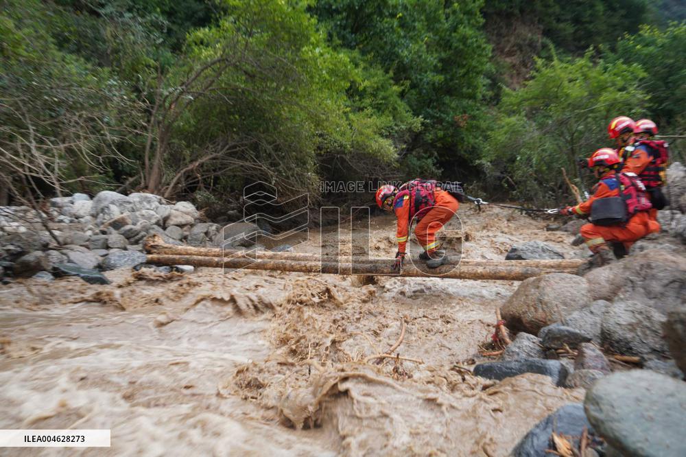 Yuzhong Mountain Torrents Rescue Efforts - China