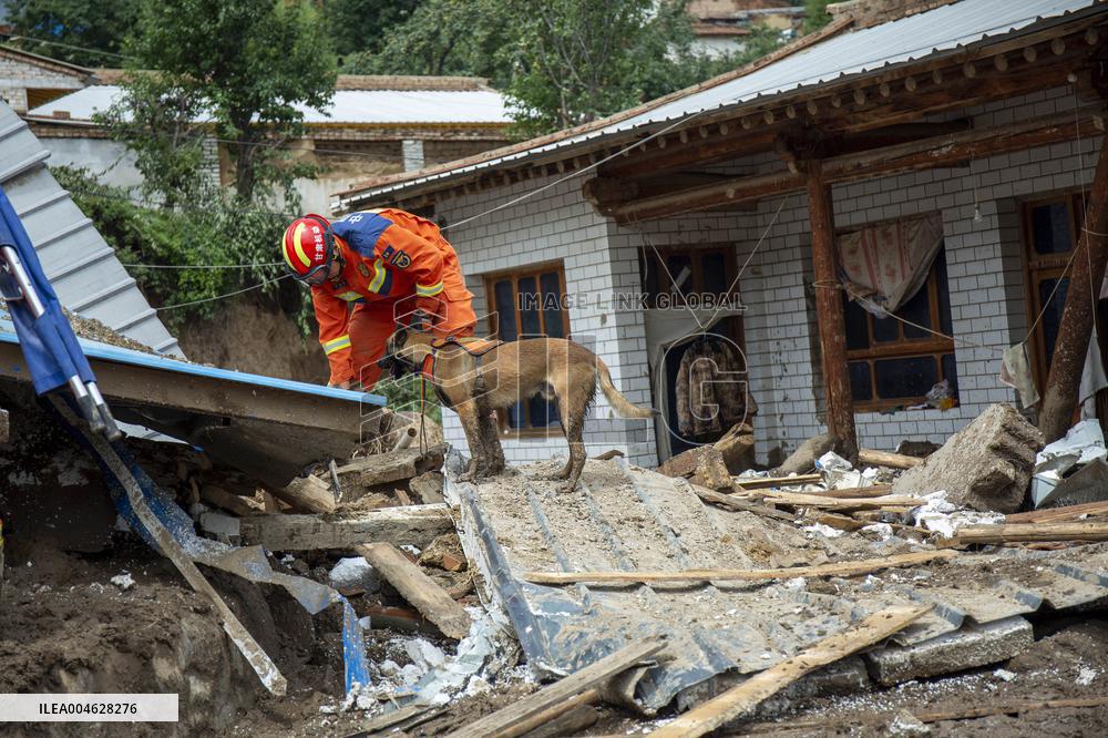 Yuzhong Mountain Torrents Rescue Efforts - China