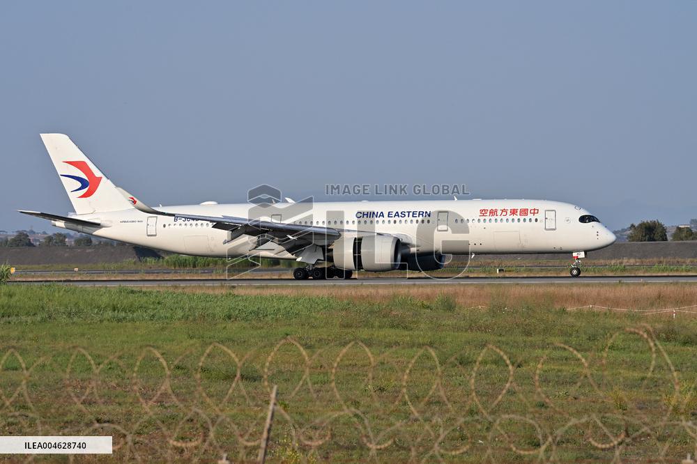 Fiumicino, Italy, Aircraft to Fiumicino Airport