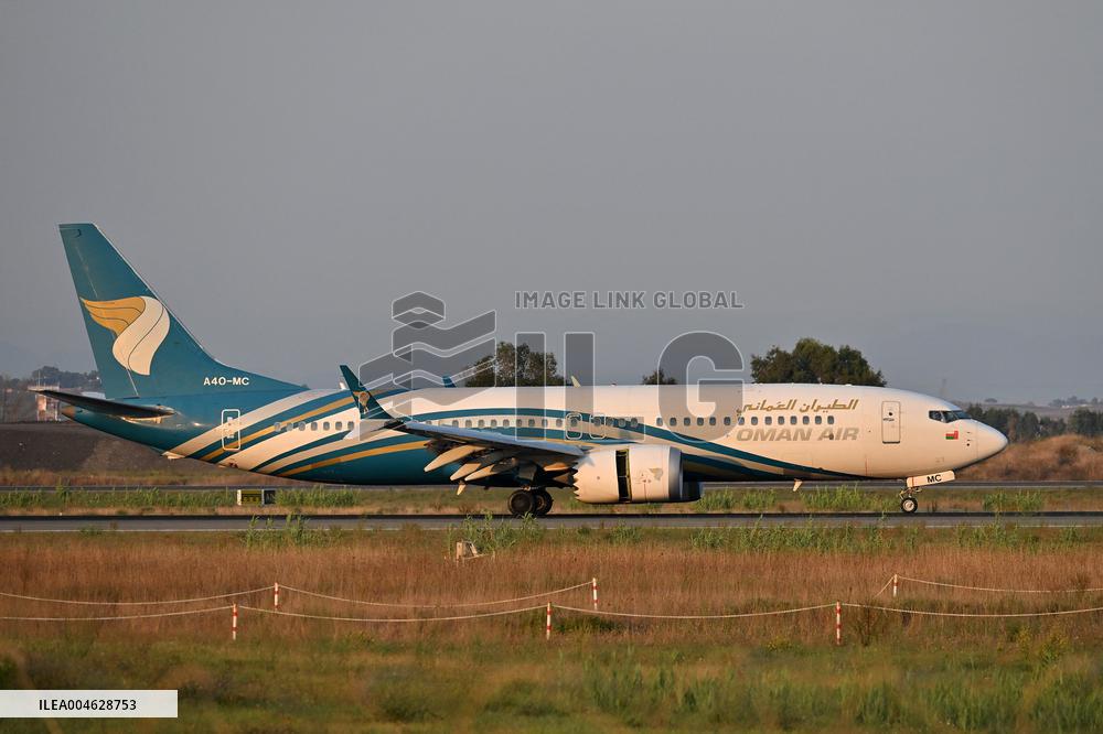 Fiumicino, Italy, Aircraft to Fiumicino Airport