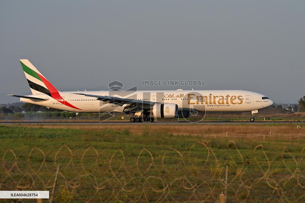 Fiumicino, Italy, Aircraft to Fiumicino Airport