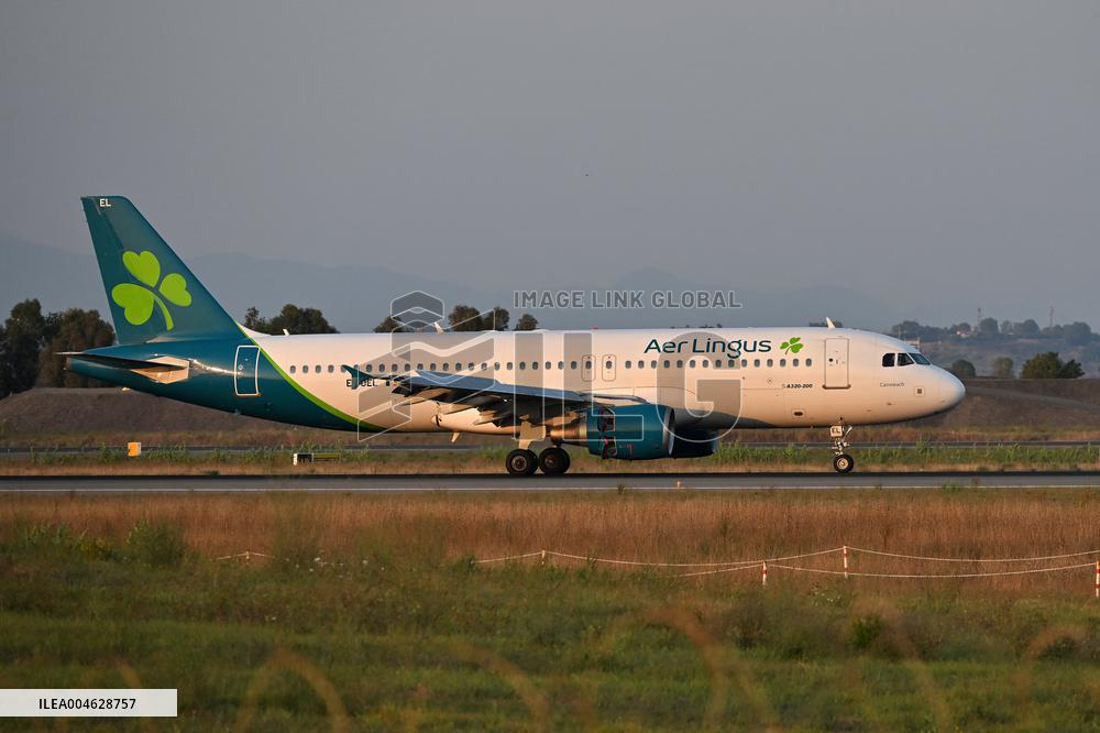 Fiumicino, Italy, Aircraft to Fiumicino Airport