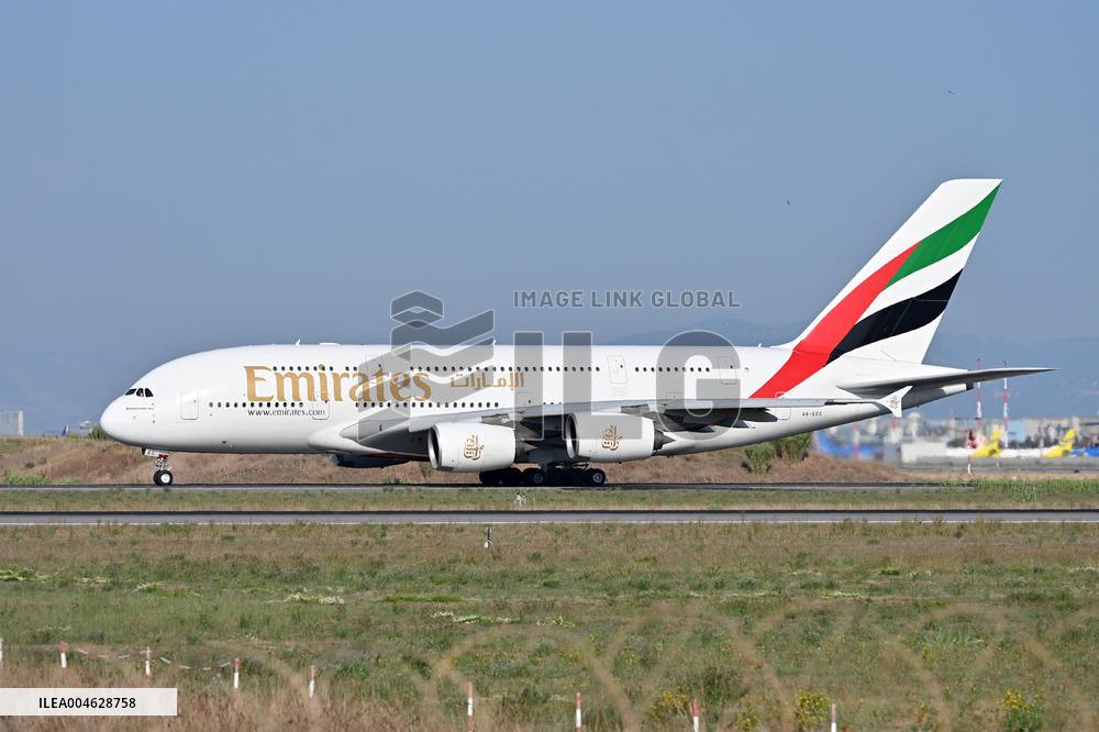 Fiumicino, Italy, Aircraft to Fiumicino Airport